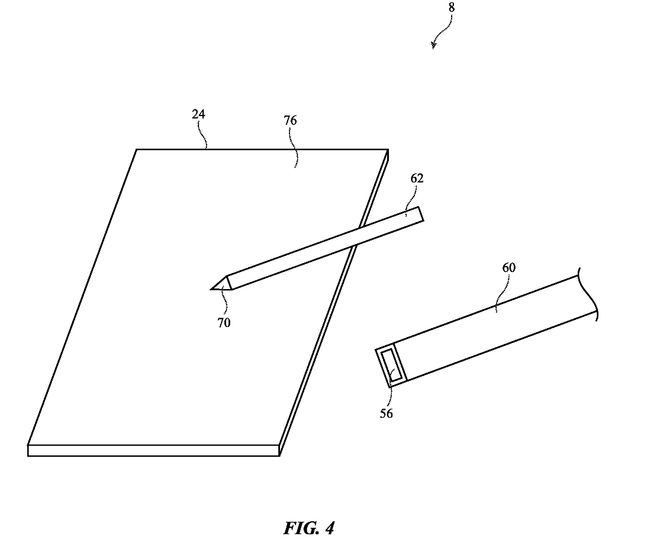 苹果新专利探索ApplePencil模块化方案笔套扩展传感器续航等(图3)